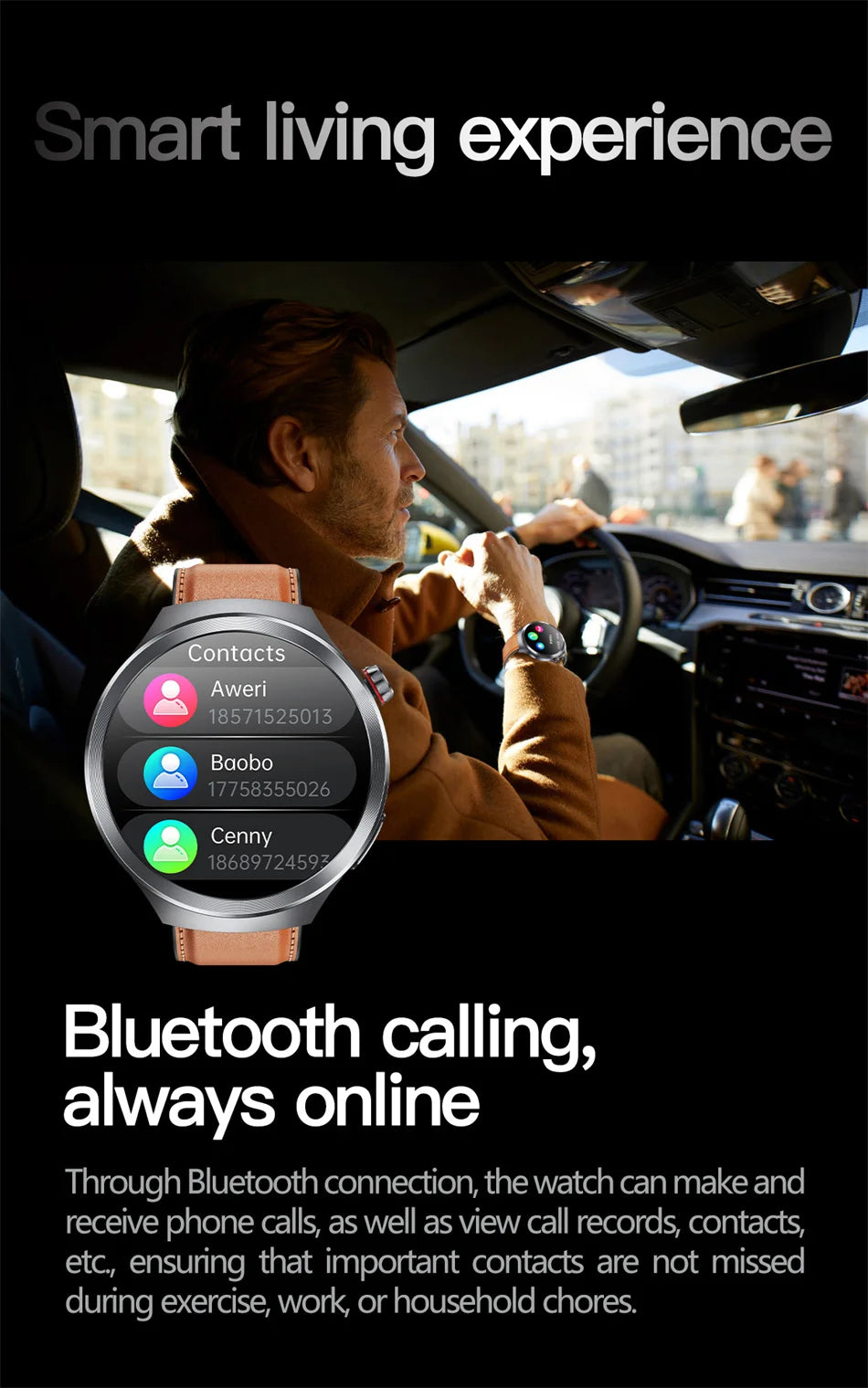 2025 New For HUAWEI Uric Acid Blood Pressure Blood oxygen Body Analysis Smart Watch ECG+PPG Clock Bluetooth call Smart watch Men