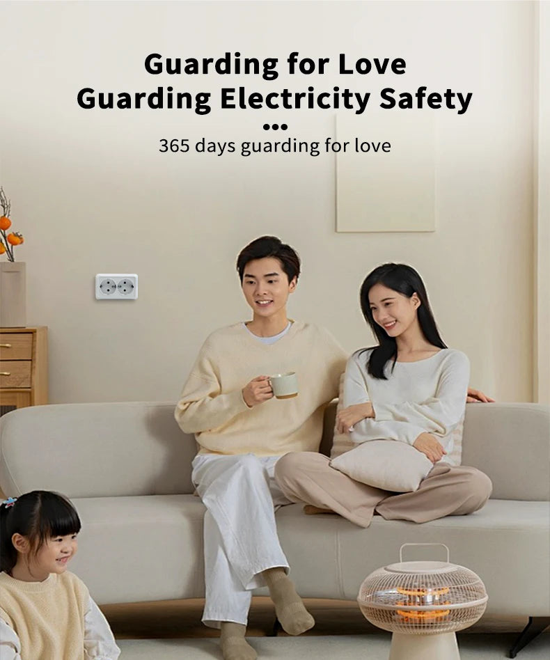 WESA Weiße Wandoberfläche, 2-Steckdosen, EU-Außensteckdosen mit Erdungssteckdose, flammhemmende Farbe aus Kunststoff.