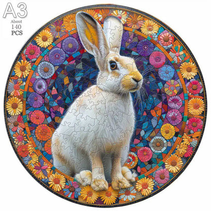 Unique Wooden Animal Jigsaw Puzzles Colorful Rabbit Cat Dog 3D Puzzle Gift Interactive Toy for Adults Kids Educational Jigsaws