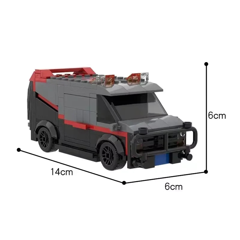 MOC-20604 A-Team Vehicle SWAT Team Car Car Toy modelPolice Department Car Brick Building Set Children ToyGift  242PCS.