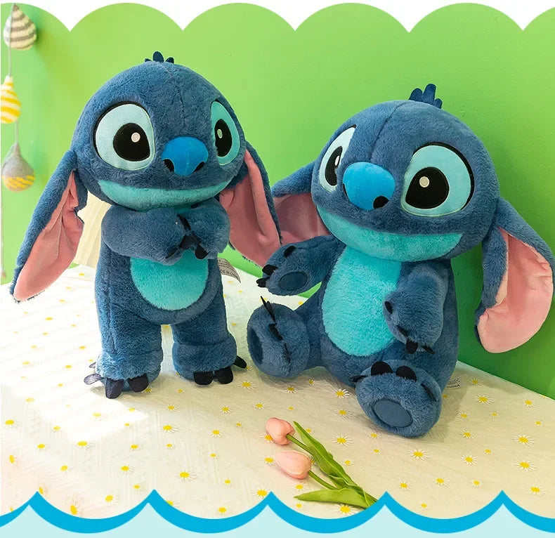 80cm Big Size Disney LILO & Stitch Anime Plush Stuffed Doll Room Plushies Pillow Kawaii Ornaments Children's Holiday Gifts.