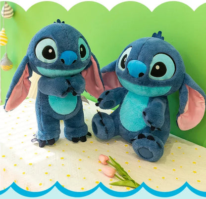 80cm Big Size Disney LILO & Stitch Anime Plush Stuffed Doll Room Plushies Pillow Kawaii Ornaments Children's Holiday Gifts.