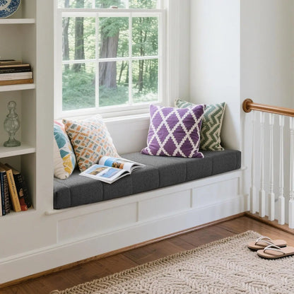 Benutzerdefinierte Teddy Samt Erkerfenster Sitz lange Bank Kissen Sitzpolster lange Matratze Polsterung Stuhl Sitzpolster dekorative Pads Schaukeln