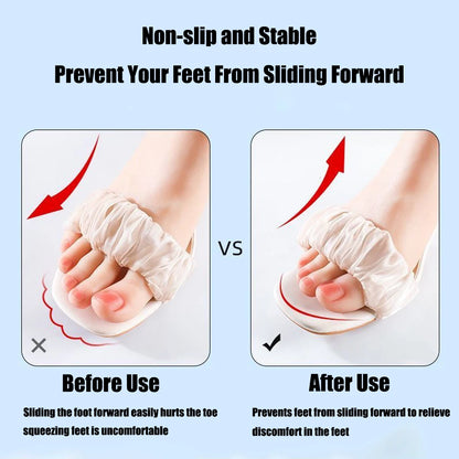 Self-adhesive Insoles for High-heeled Sandals Women Comfort Sweat-absorbent Shoe Sole Anti-Slip Memory Foam Seven-point Shoe Pad.