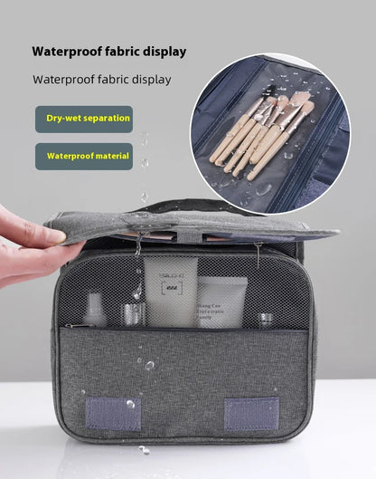 Foldable Toiletry Bag Organizer Hanging Storage Bathroom Makeup Case Cosmetic Bag Travel For Travel Business.