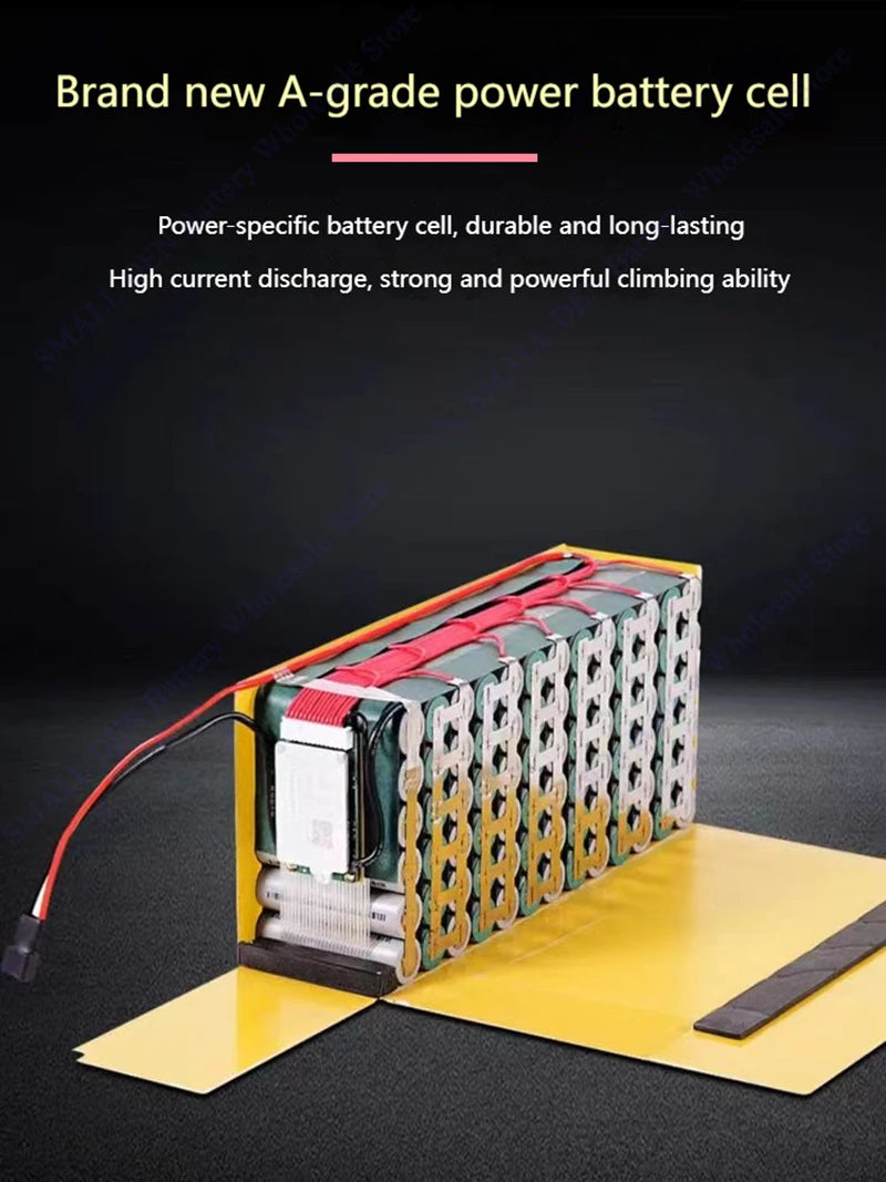 Silver Fish 36V/48V/52V/60V 10Ah 12Ah 15Ah 20A Lithium battery pack For 250W-1800W Folding E-two wheeler Handheld+3A XLR Charger.