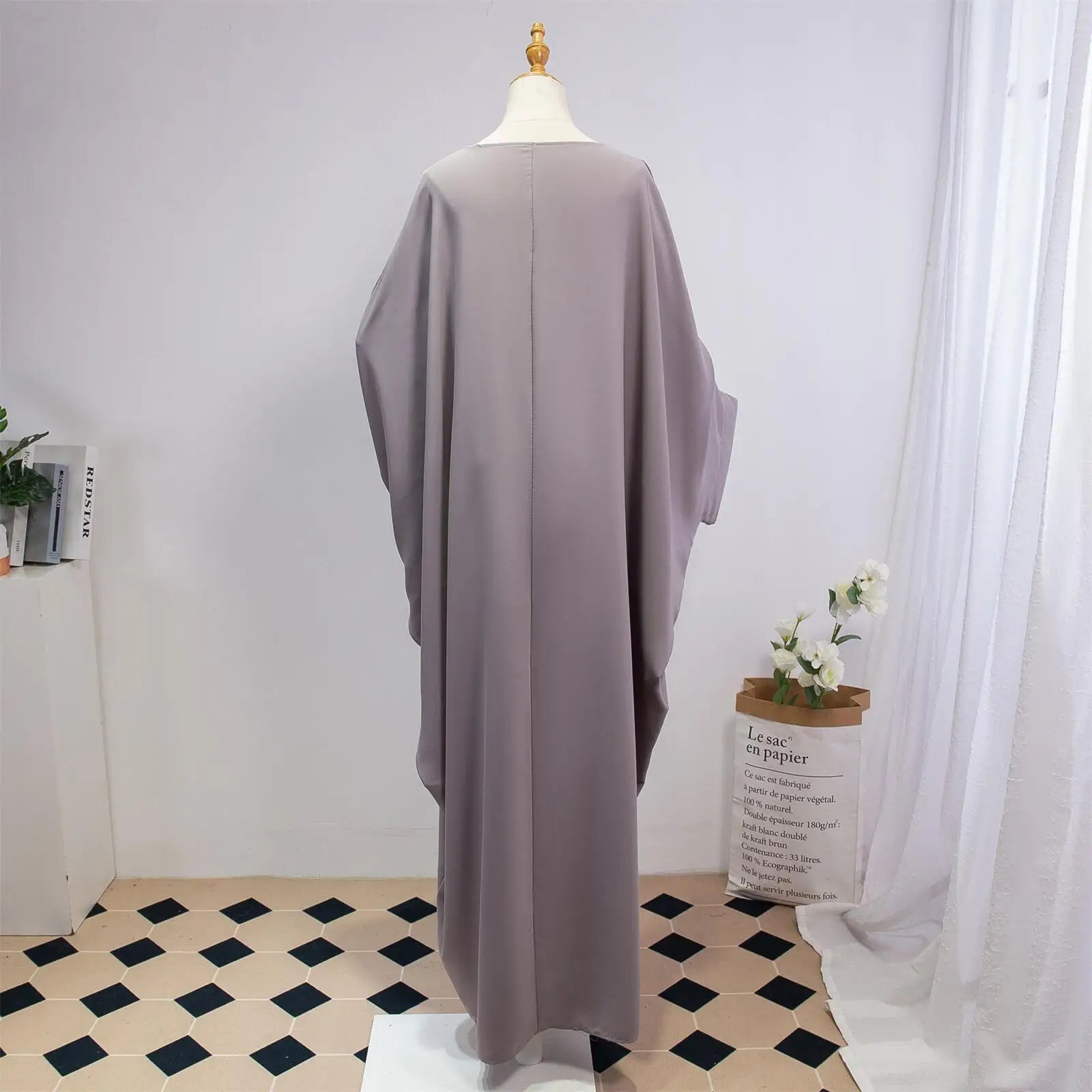 Two Pieces Muslim Abaya Women Jilbab Islamic With Hijab Clothing Dubai Saudi Robe Turkish Modesty Prayer Dresses Loose Kaftans.