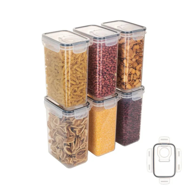 Airtight Food Storage Containers With Lid Pantry Organizer Cereal Dispenser Cereal Containers Food Storage Box Kitchen Organizer.