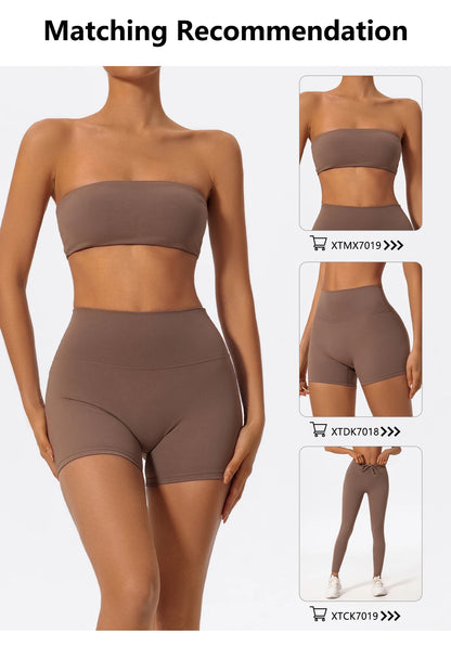 Hearuisavy Running Sports Shorts Women Buttock Lift Gym Leggings Women Cycling Slim Fit Workout Shorts High Waist Yoga Shorts.