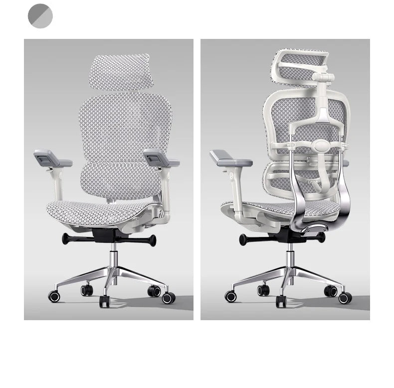 Bequemer ergonomischer Stuhl, drehbare Fußstütze, Räder, luxuriöser Ästhetikstuhl, Executive-Design, moderne Silla-Gamer-Möbel für Erwachsene