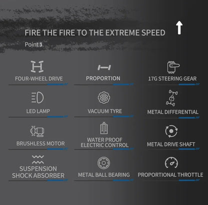 16307PRO 1:16 70KM/H Brushless Remote Control Car High Speed Drift Racing Car Four Wheel Drive Off Road Vehicle Boys Toy Gift.