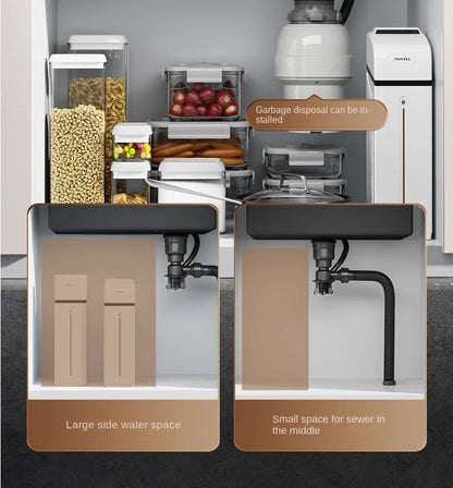 304 Stainless Steel Sink Waterfall Large Single Slot Kitchen Sink Vegetable Sink Stainless Steel Sink Household Sink