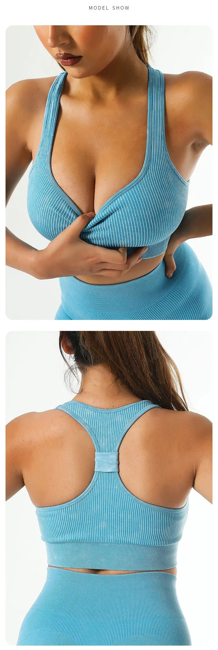 Yoga Suit High Waist Leggings Running Training Tights Sports Outfits Long Sleeve Crop Top Bra Seamless Fitenss Set Fitness Wear