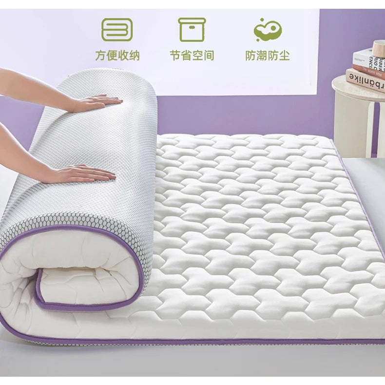 Schwammmatratze, elastisches Kissen, Zuhause, doppelt faltbar, Memory-Schaum, Latex, Tatami-Matte, Studentenwohnheim, Einzel-Schlafmatratzen