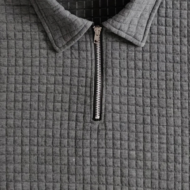 2024European and American Men's Spring and Summer Trends Youth Outdoor Lapel Small Plaid Short Sleeve Shorts Sports Suit.