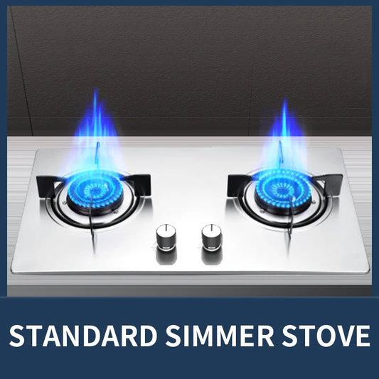 5KW Gas Stove Home Double Embedded Gas Stove Energy-saving Fierce Fire Stove Gas Cooktop Double hole gas stove.