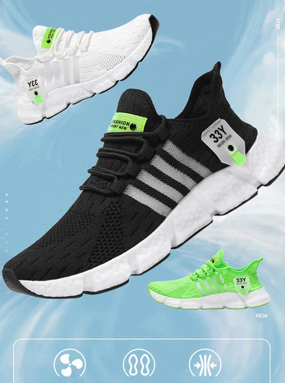 Atmungsaktives Mesh Männer Schuhe Trendy Leichte Fuß Wohnungen Plus Größe Männliche Tennis Turnschuhe Laufen Outdoor Fitness Schuhe 2024
