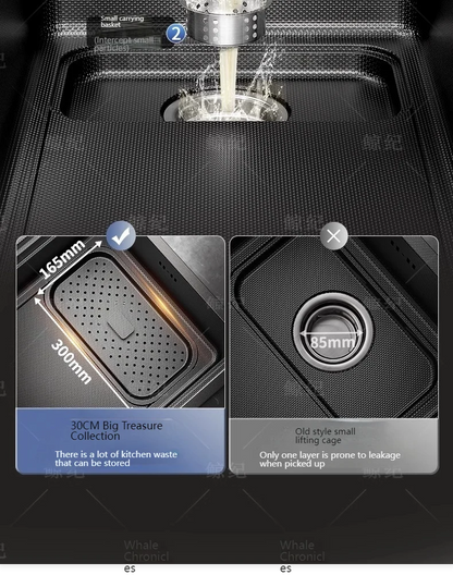 Stainless Steel Kitchen Sink Gray Household Large Single Slot Wash Vegetables and Dish Basin Multifunctional Dish Basin Sink