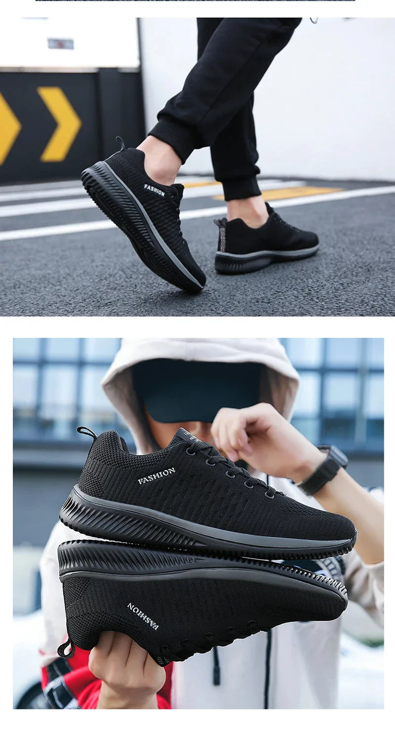 YRZL Sneakers Men Running Shoes Lightweight Sport Shoes Classical Mesh Breathable Casual Shoes Fashion Man Sneakers.
