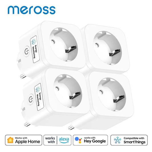 Meross 16A HomeKit Smart Plug EU WiFi Steckdose Fernbedienung Sprachsteuerung Unterstützung Alexa Google Assistant SmartThings.