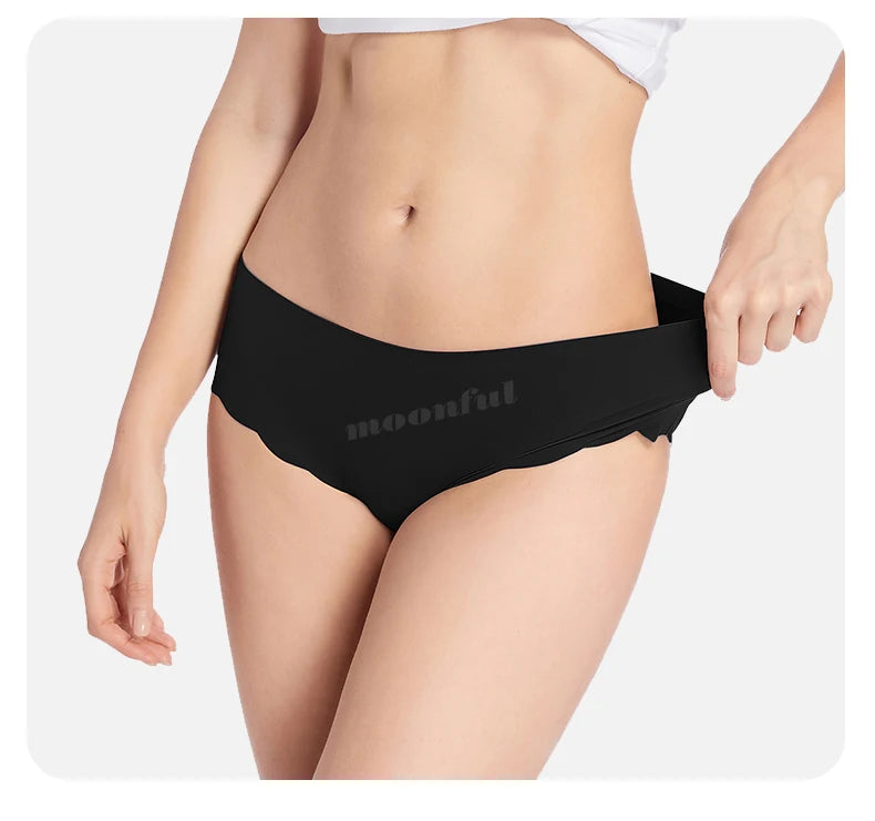 Seamless Period Underwear Menstrual Cycle Absorbent Underwear for Women Heavy Flow Leak Proof Menstrual Panties for Menstruation.