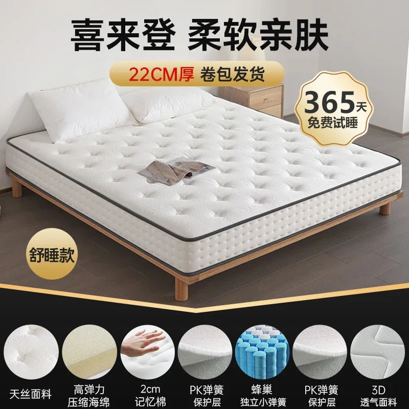 Moderne King-Size-Matratze aus weichem Doppellatex, luxuriöse Designer-Matratze, Queen-Size-Schlafzimmer, Colchon, eheliche Schlafzimmermöbel