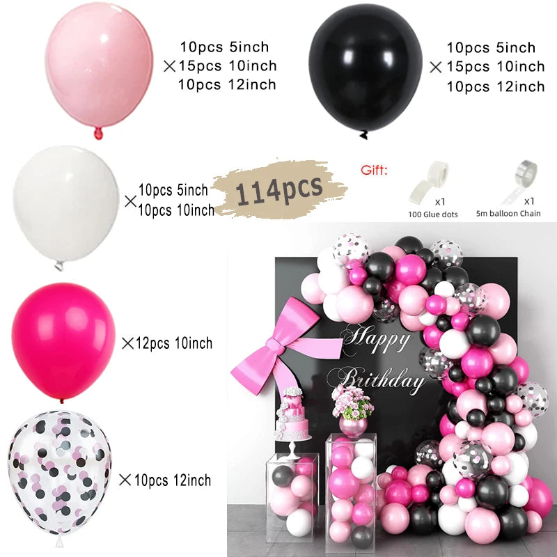 Macaron Rosa Ballon Girlande Bogen Kit Hochzeit Geburtstag Party Dekor Kinder Roségold Latex Ballons Babyparty Dekorationen Kette