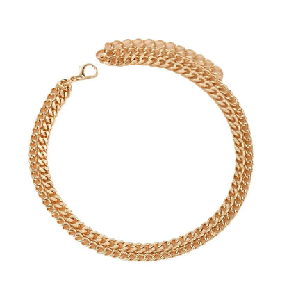 Gold Ankle Bracelets for Women K Gold Plated/Silver Anklets for Women Waterproof Minimalist Cuban Link Anklets Set Gift.