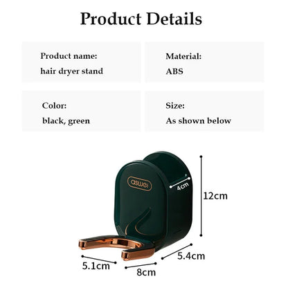 An der Wand montierter Dyson Haartrocknerständer, faltbarer Haartrocknerhalter mit Kamm, Aufbewahrungsbox, Badezimmer-Organizer, Aufbewahrungshalter