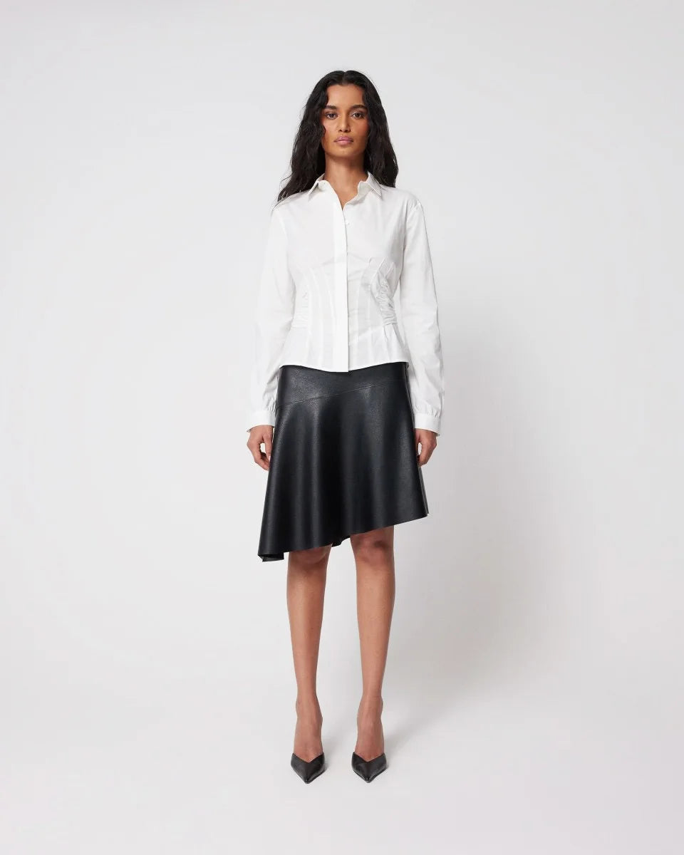 Kylie same style ~ KHY tie waist shirt slim back bow shirt women.