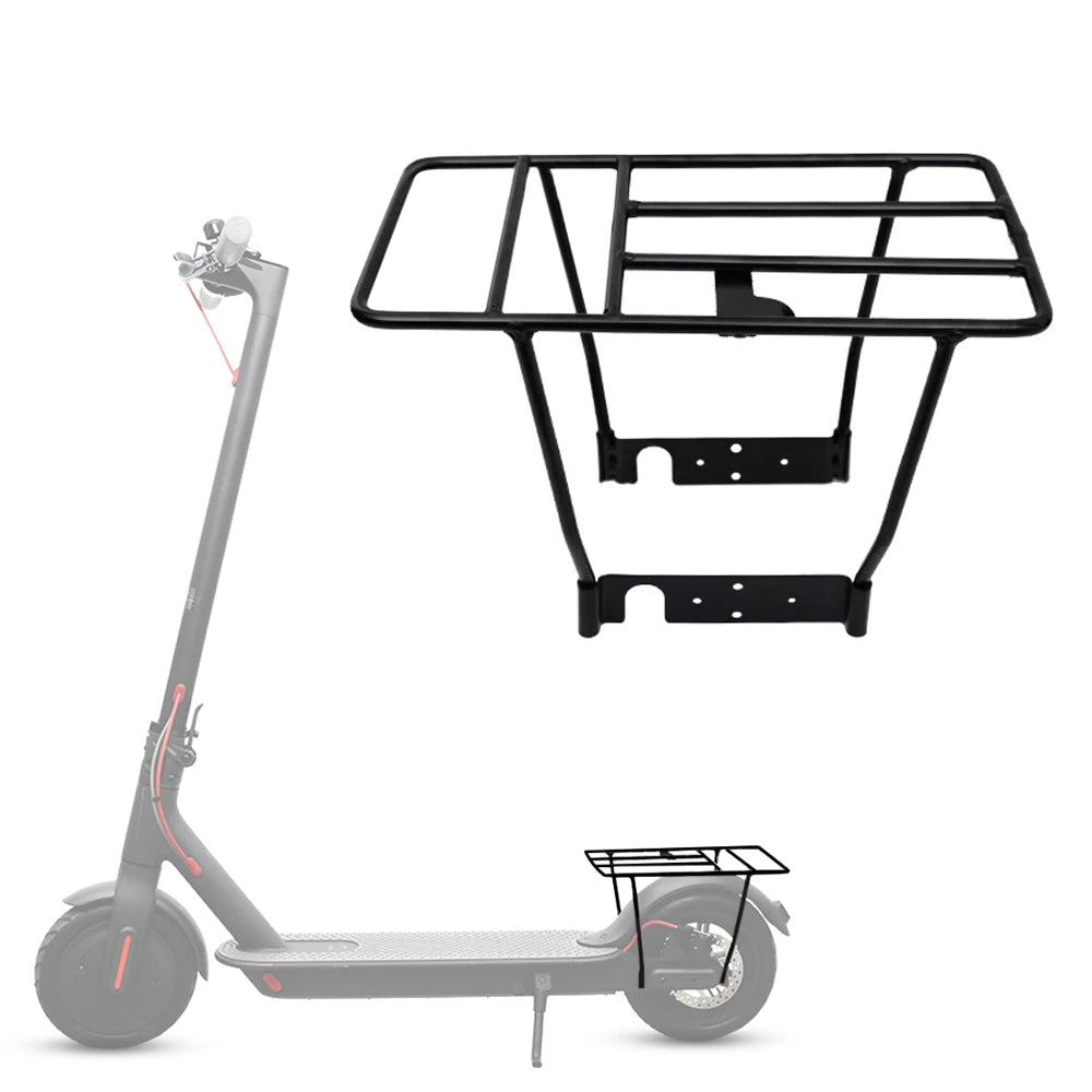 Electric Scooter Rear Rack Solid Bearing Scooter Luggage Cargo Rack Solid Steel Carrier Rack Replacement for Xiaomi M365 1S Pro.
