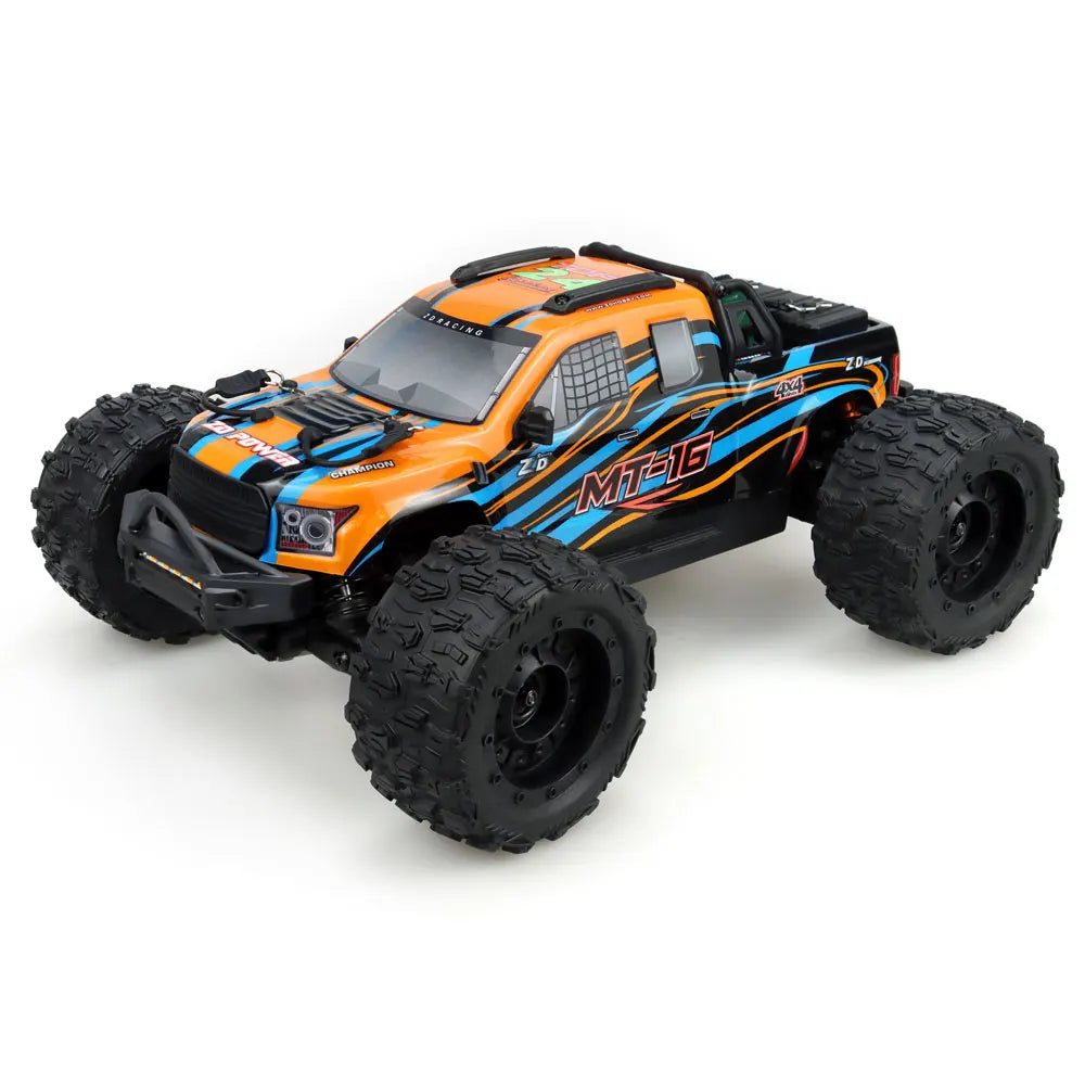 ZD Racing MT-16 1/16 RC Monster Truck Brushless 3S 80km/h 2.4G 4WD RC Car Brushless Truck Remote Control Off Road Car Toys.