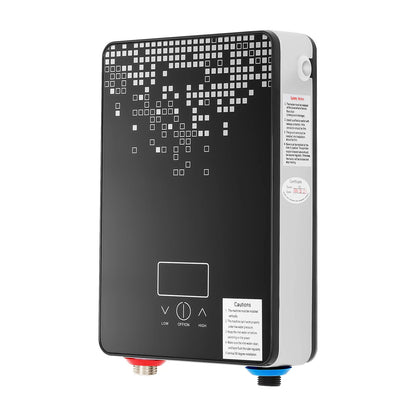 6500W 220V Electric Instant Hot Water Heater  Shower Bathroom Faucets Kitchen Tap Digital Display Temperature Automatic