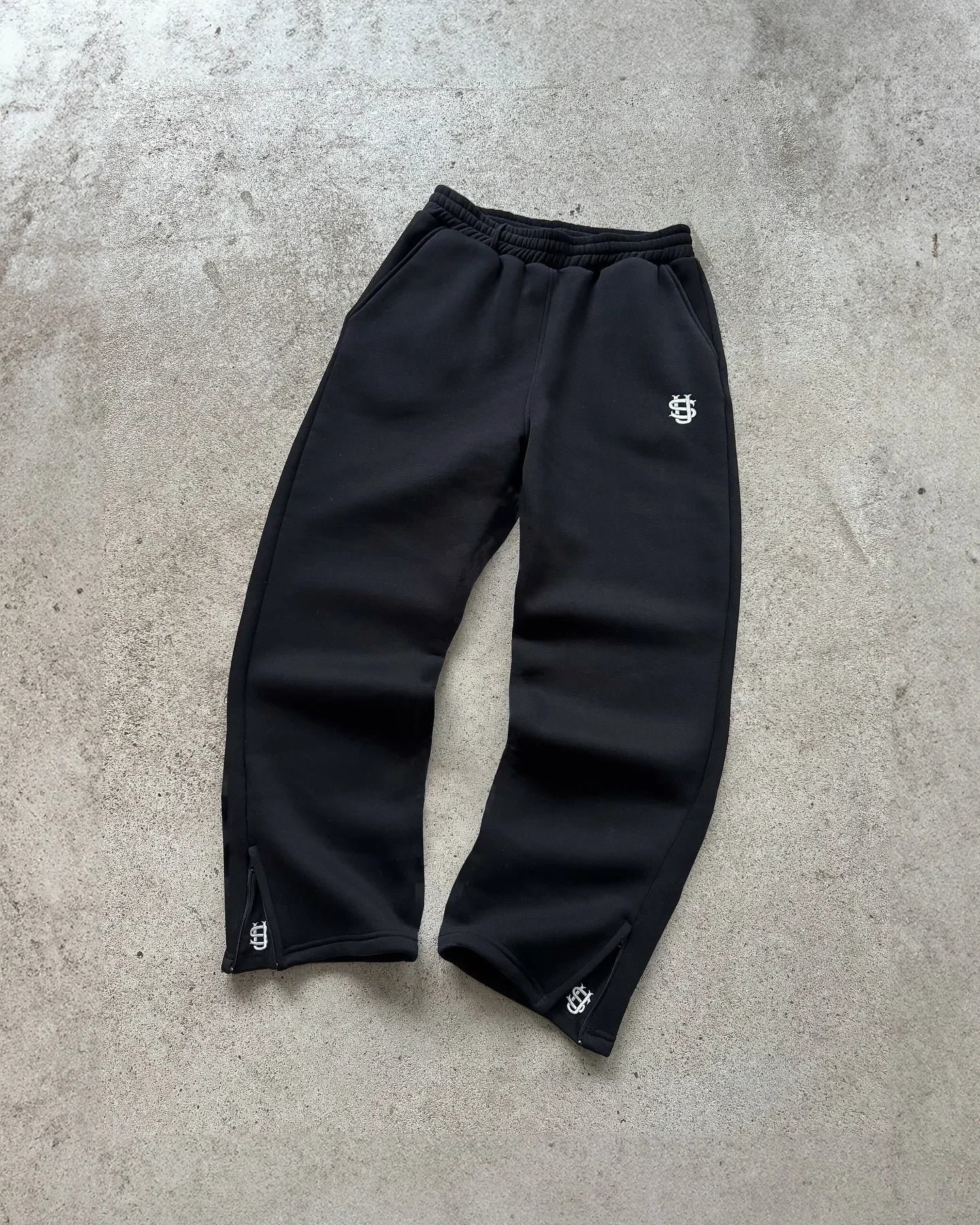 Y2K Retro Gerade Hosen Trainingsanzug Streetwear Hosen Personalisierte Hose Bein Zipper Stickerei Hip Hop Casual Jogger Männer Hosen
