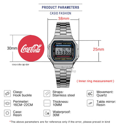 Casio watch silver watch men set brand luxury LED digital Waterproof Quartz men watch Sport military Wrist Watch relogio masculi.