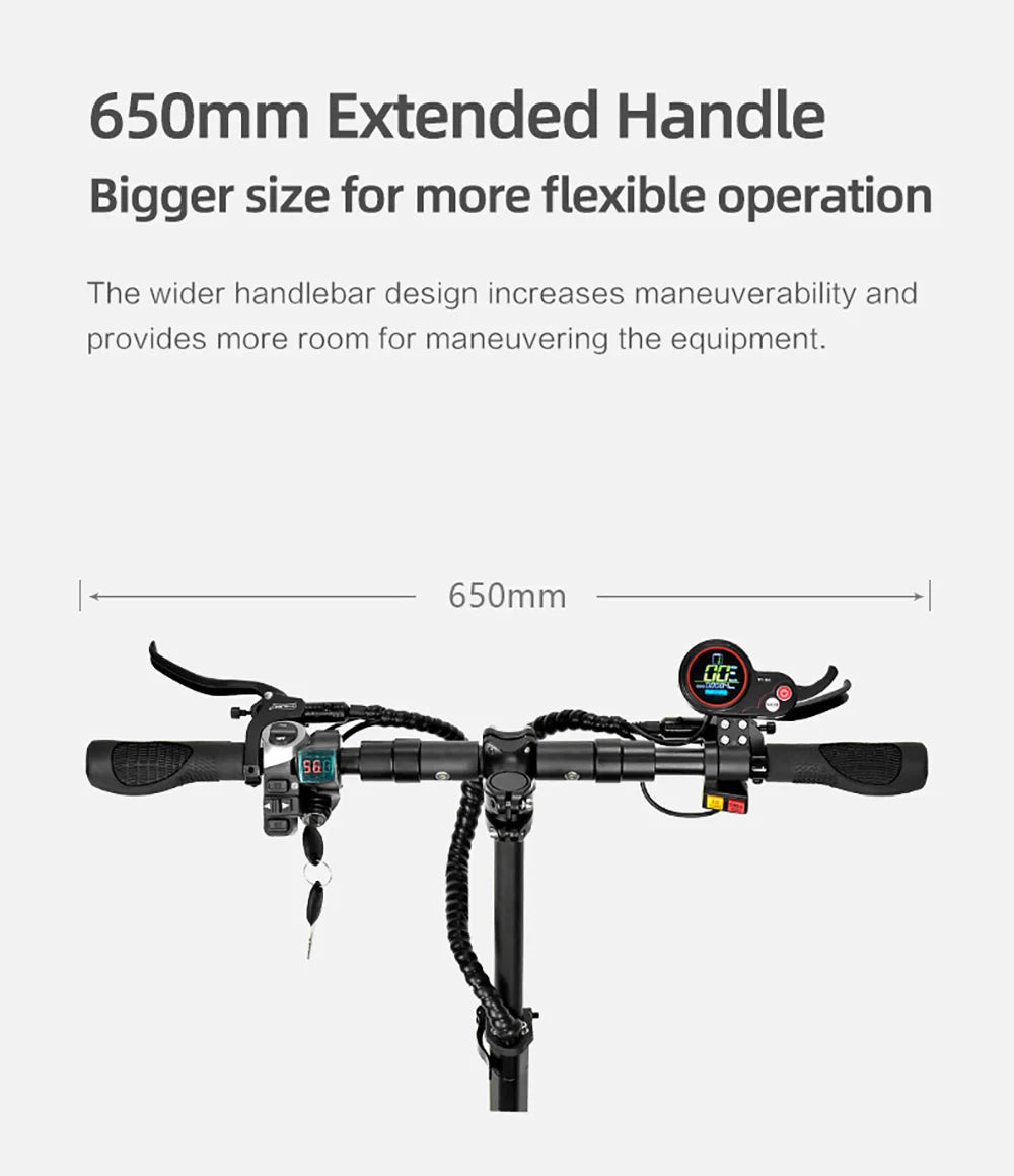 BOYUEDA S3-11 Electric Scooter, 120km Range, 85km/h Max Speed, 2*3000W Motor, 60V 38AH Battery,11-inch Tire,  LCD Display
