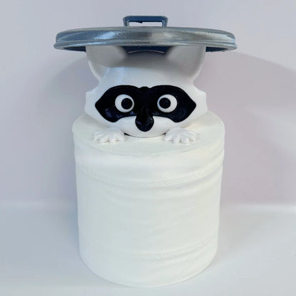Lustiger Waschbär-Toilettenpapierhalter, Badezimmer-Organizer, niedlicher Waschbär-Rollen-Aufbewahrungshalter für Badezimmer, Toilettenpapierhalter