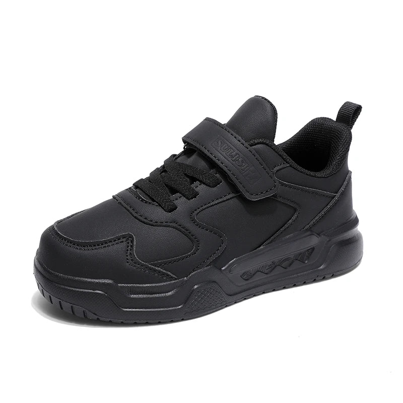 Black Kids Shoes Boys School Sneaker 4 To 12 Years Daily Walking Casual Sneaker Children Sports Shoes for Boy.