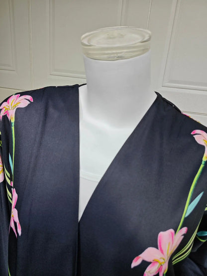 Uni Islamic Clothing Modest Abaya Women Muslim Dress Front Open Printed Abaya 2025 With Hijab Scarf Two Piece Set for Summer