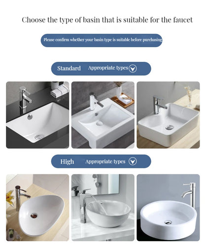 Digital Basin Faucets Smart Bathroom Faucet Shower Room Taps Water Temperature LED Black White Sink Tap Rotating Stainless Steel