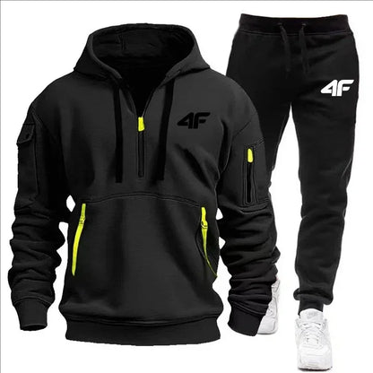 Slow jogging stylish quality sports outfit. Spring/Autumn 2025 new style outdoor fitness fashionable men's pullover + jogging pa.