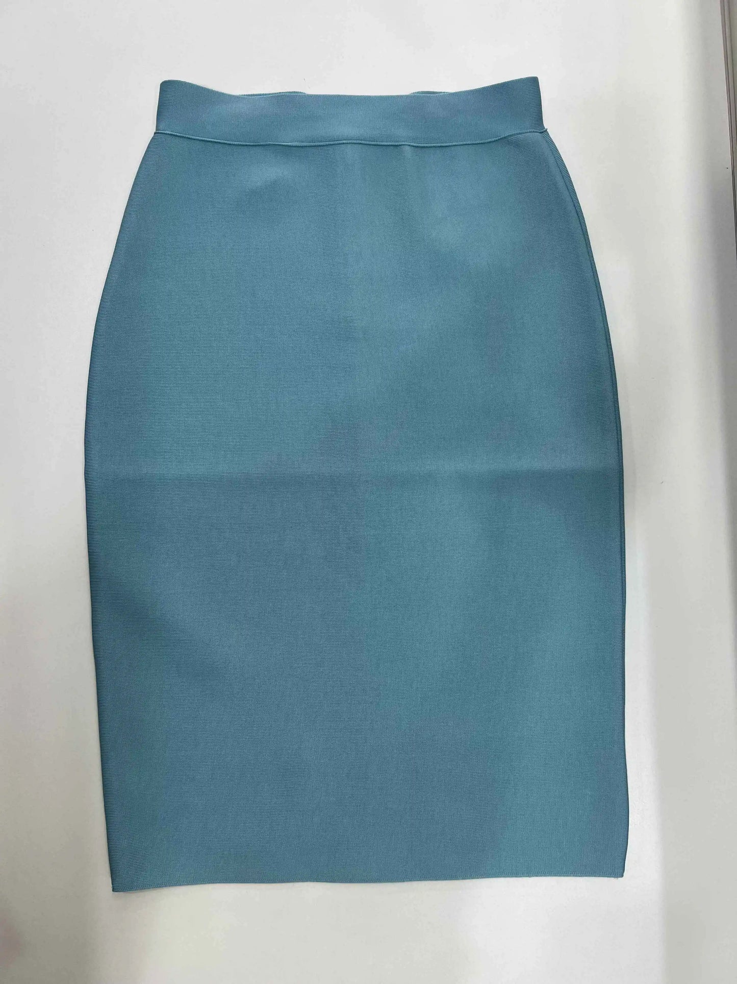 60CM Knee Length Summer Bandage Skirts For Women Candy Color Bodycon Pencil Skirt Ladies Elegant Office Business Formal XL XXL