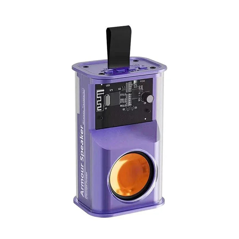 Loudspeaker Sound Box The Bass Transparent Wireless A36 Mecha Speakers Shake Speakers Audio Player Bluetooth Stereo Surround.