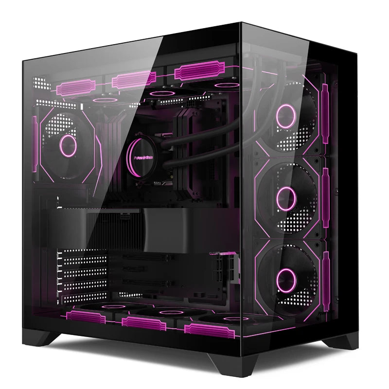 Power Train Dream PRO Seaview Room Chassis ATX Desktop MATX Glass Side Transparent 360 Water Cooled Game Console Computer Case.