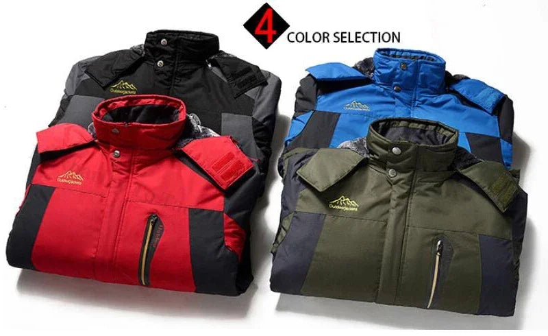 Winter Jacket Men Thick Fleece Waterproof Outwear unload Jackets Men's Windbreaker Army green Parka Raincoat Coats Plus Size 9XL.