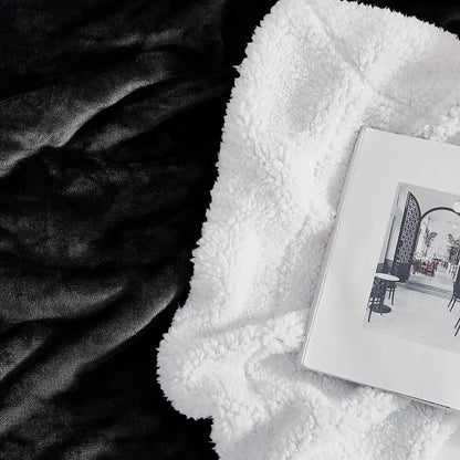 Sherpa Fleece Blanket Reversible Soft Fluffy Warm Large Sofa Bed Throw Blankets.