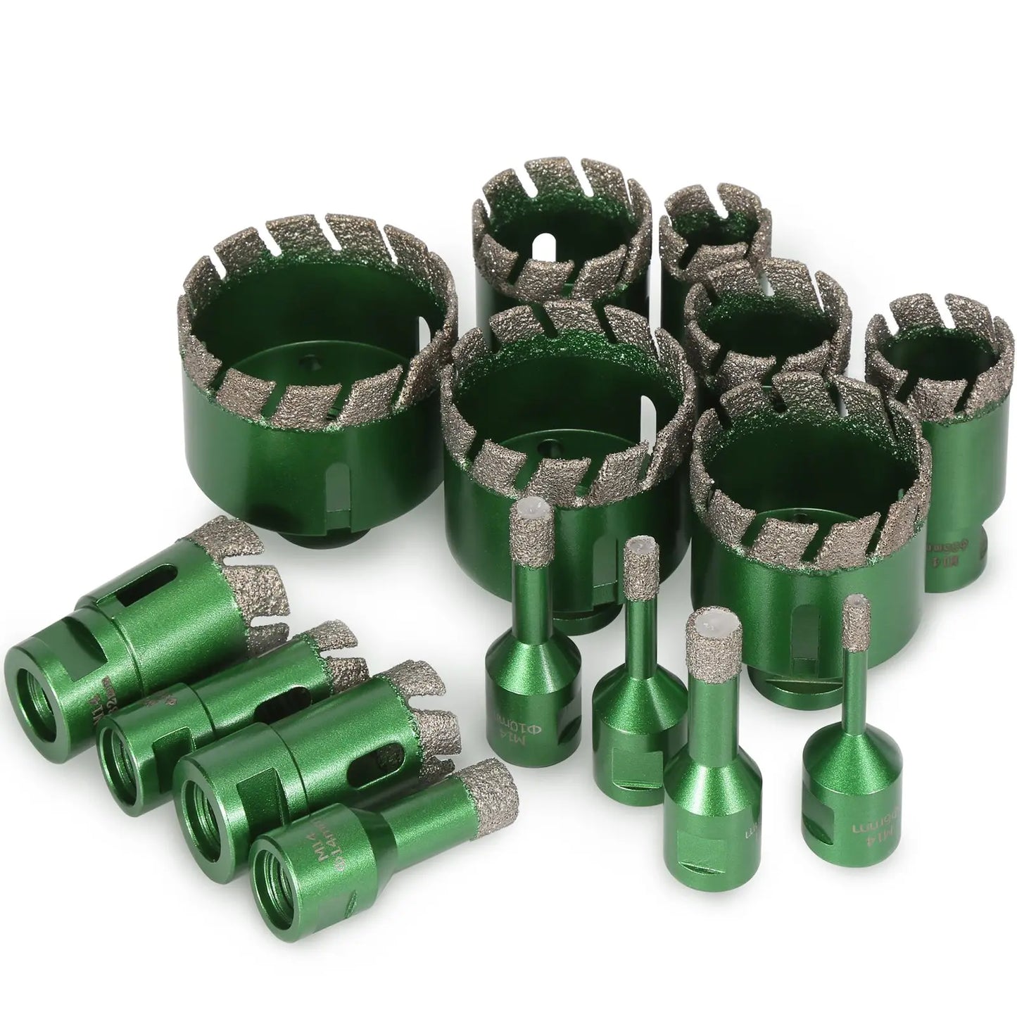 6–130 mm M14-Gewinde, trocken, vakuumgelöteter Marmor, Mauerwerk, Lochsäge, Öffner, Diamantbohrkrone für Keramikfliesen, Granit, Marmor