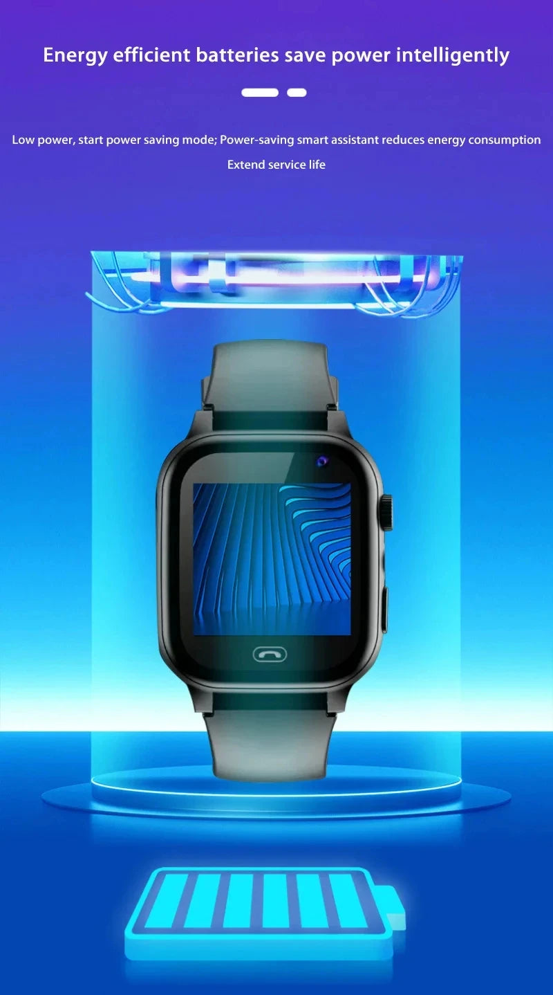 Xiaomi Kids 5G Smart Watch SOS GPS Location Video Call Sim Card Child Camera Waterproof Upgrade 2025For Boys Girls Add Earphone.