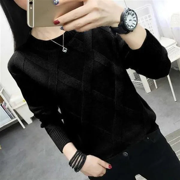 Frau Langarm Top Neue Rundhals Pullover Frauen Bodenbildung Shirt Casual Frühling Herbst Außerhalb Tragen Pullover Pull Femme.