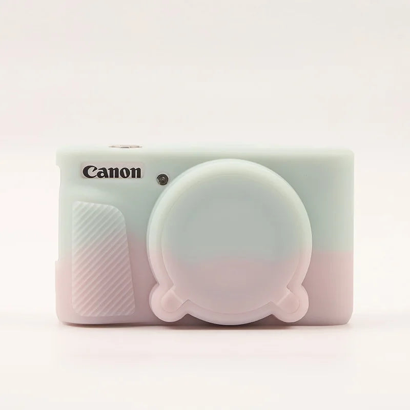 Camera Case for Canon PowerShot SX740 / SX730 Digital Camera, Soft Silicone Protective Bag Removable Lens Cover Accessories.